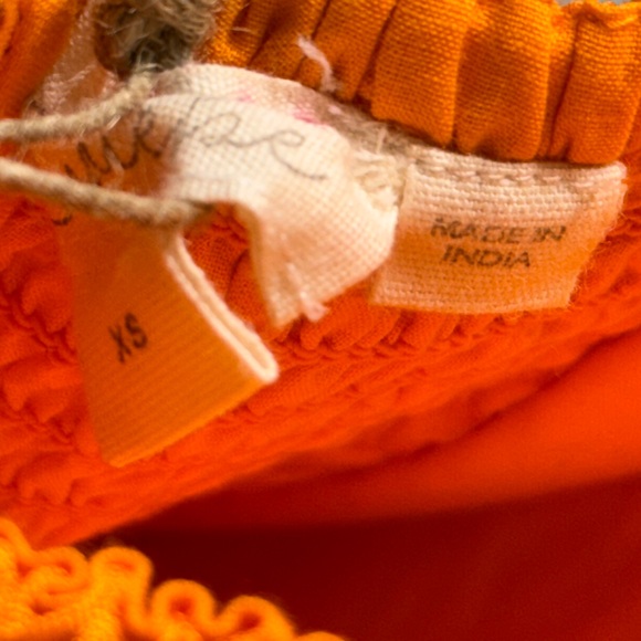 Free People Orange Fall Dress NWT - Picture 4 of 4